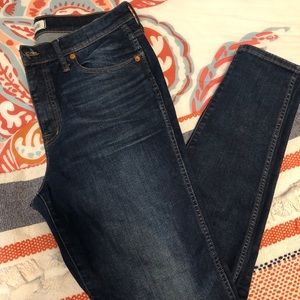 Madewell 32Tall 9” skinny jean